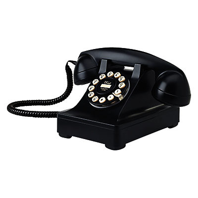 Wild & Wolf Series 302 Corded Phone, Black